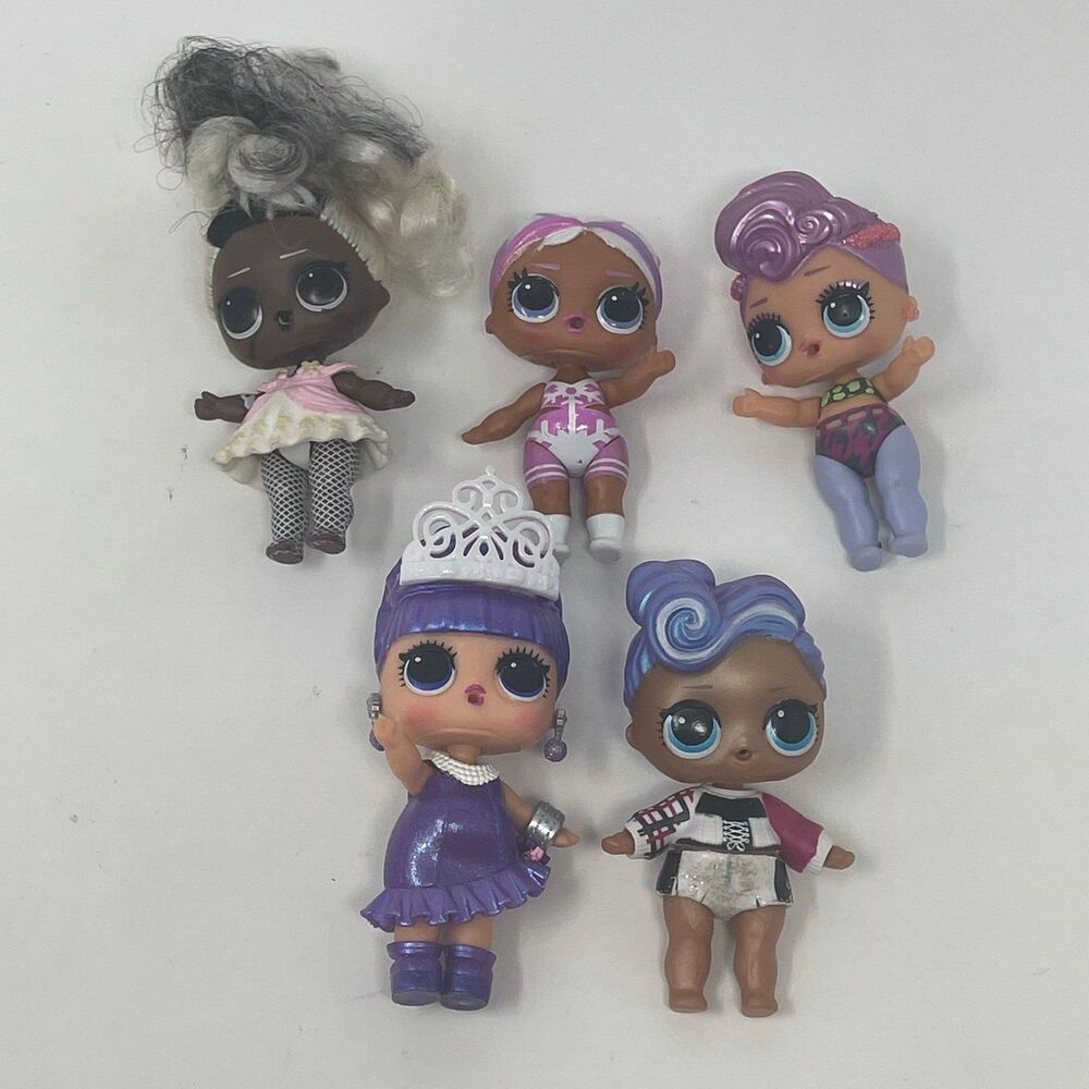 LOL Surprise Dolls Lot of 5 MGA‎ 2018 Queens, Bubbly, Fashion Show, Hairgoals